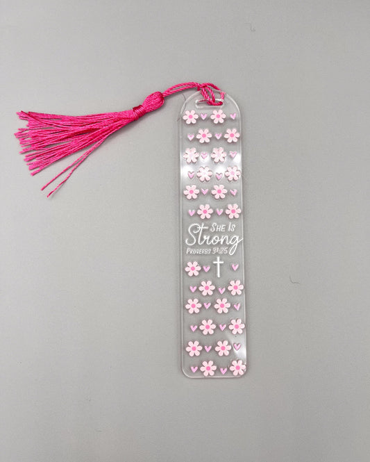 She is Strong Acrylic Bookmark
